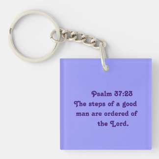 Psalm 37:23 Key Ring
