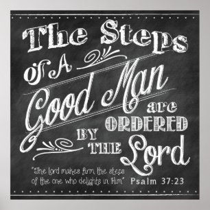 Psalm 37:23 Poster