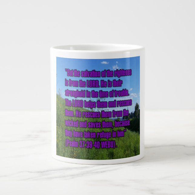 Psalm 37:39-40 WEBU Mug (Front)