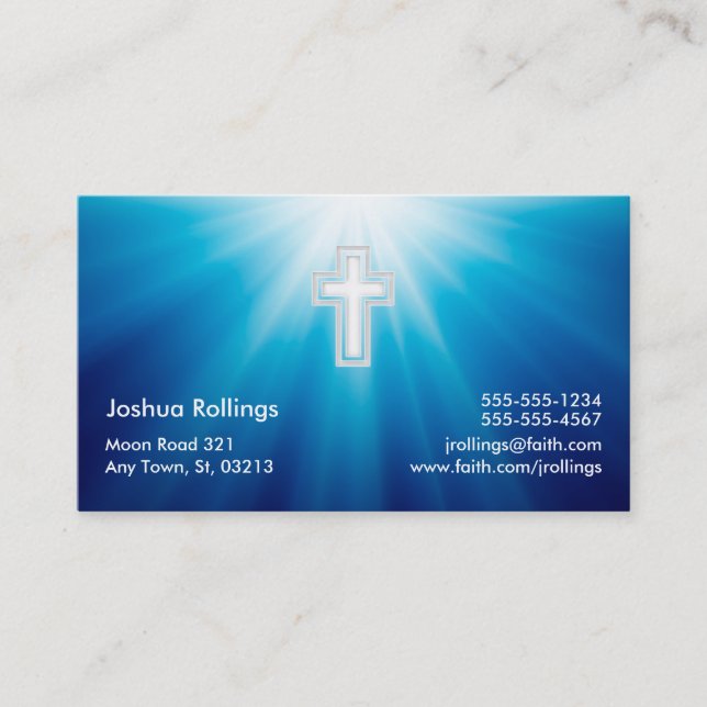 Psalm 37; 4-5 - Christian Business Card (Front)