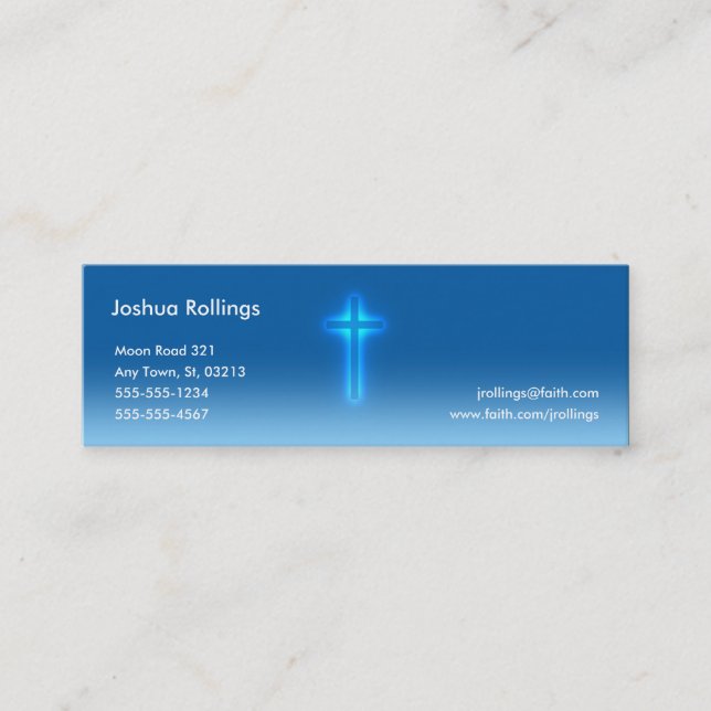 Psalm 37; 4-5 - Christian Business Card (Front)