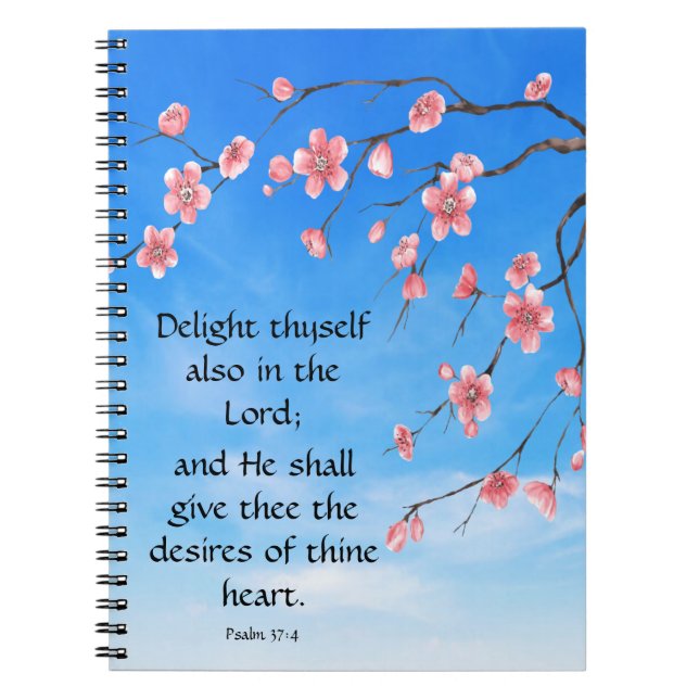 Psalm 37:4    notebook (Front)