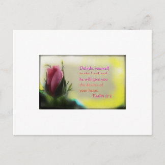 Psalm 37:4 postcard