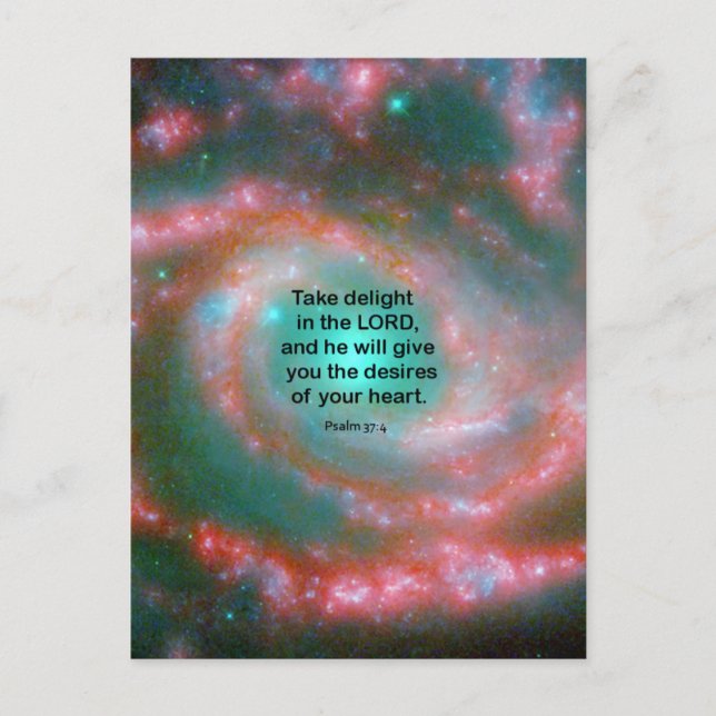 Psalm 37:4 postcard (Front)