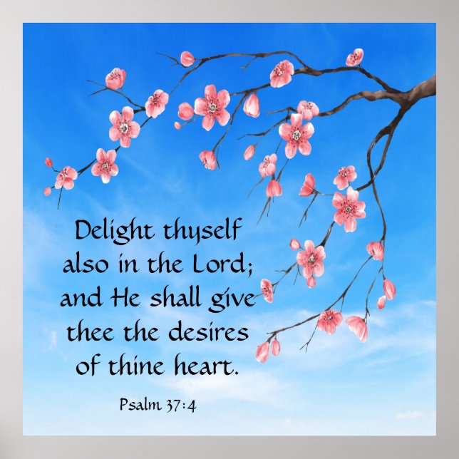 Psalm 37:4  poster (Front)