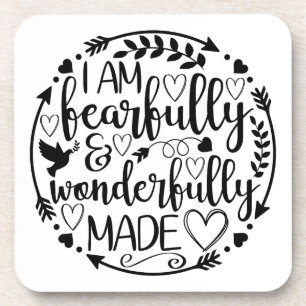 Psalm 39 Wonderfully Made Christian Scripture Coaster