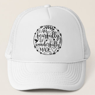 Psalm 39 Wonderfully Made Christian Scripture  Trucker Hat