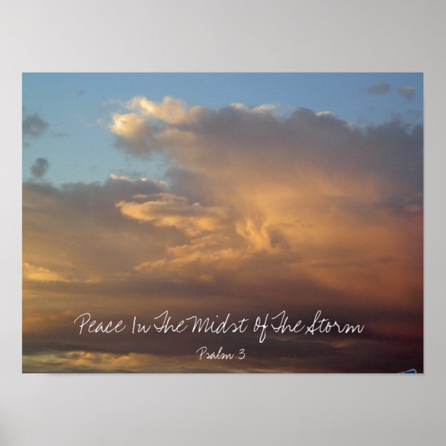 Psalm 3 Sky Poster (Front)