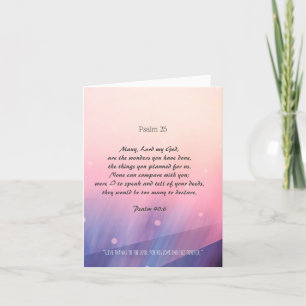 Psalm 40, custon Christian folded card