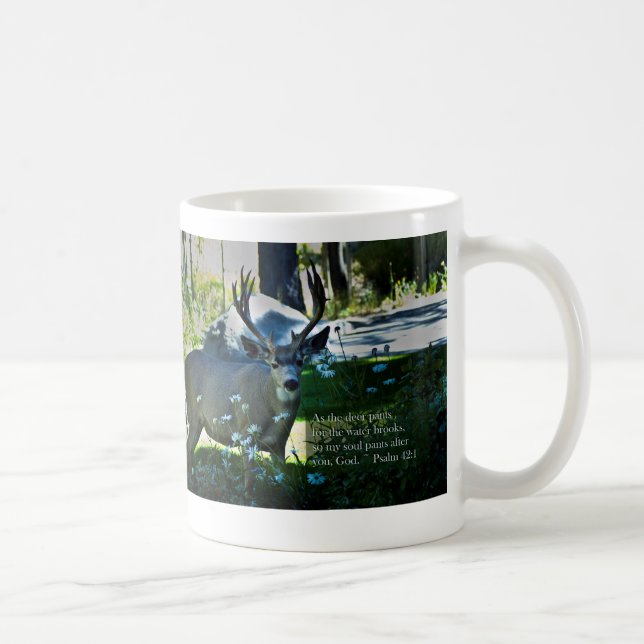 Psalm 42:1 and Deer Coffee Mug (Right)