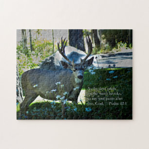 Psalm 42:1 and Deer Jigsaw Puzzle