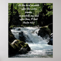 Psalm 42:1 Poster