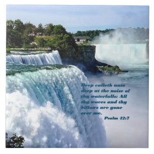 Psalm 42:7 ceramic tile