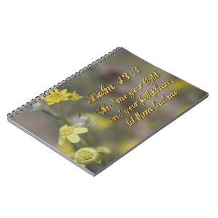 Psalm 43:3 Yellow Wildflowers Notebook