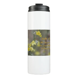 Psalm 43:3 Yellow Wildflowers Thermal Tumbler