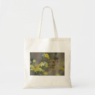 Psalm 43:3 Yellow Wildflowers Tote Bag