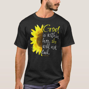 Psalm 465 God is Within Her She Will Not Fail Sunf T-Shirt