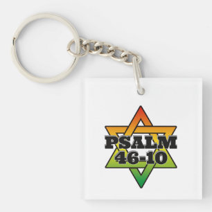 Psalm 46-10 - Acrylic Keychain