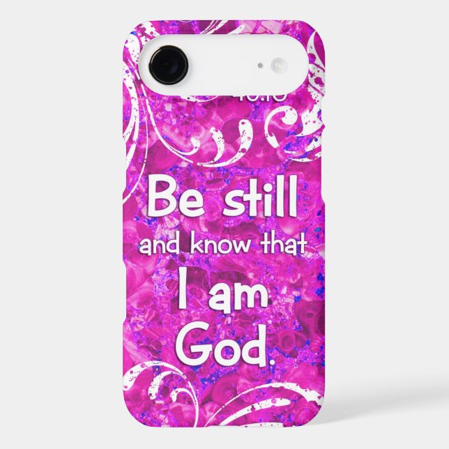 Psalm 46:10 Be Still and Know - Bible Verse Quote Case-Mate iPhone Case (Back)