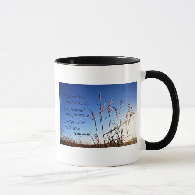 Psalm 46:10 Be still and know that I am God Mug (Right)