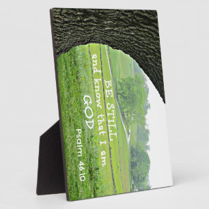 Psalm 46:10 Be still and know that I am God. Plaque