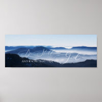 Psalm 46 10, Be Still Misty Mountain Clear Sky