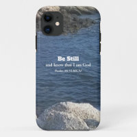 Psalm 46:10 Be Still Photo of Ocean Christian Blue