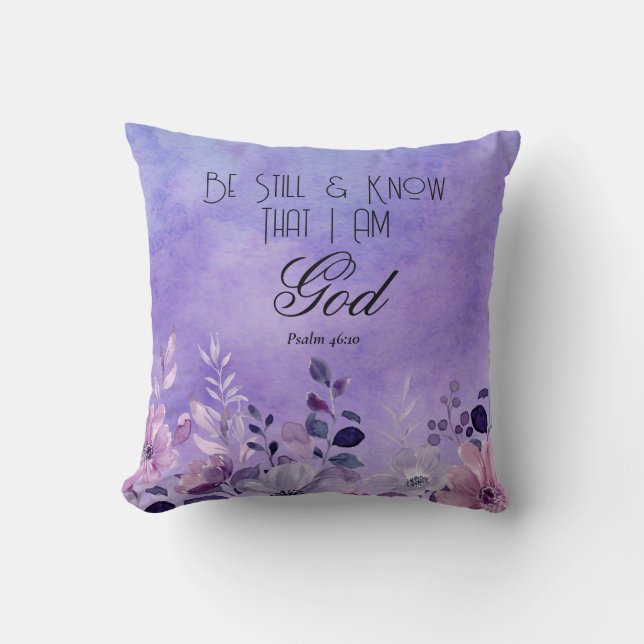 Psalm 46:10 Bible Verse Cushion (Front)