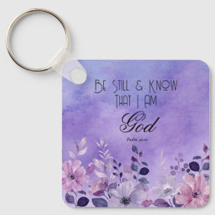 Psalm 46:10 Bible Verse Key Ring