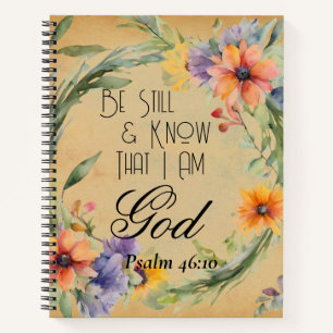 Psalm 46:10 Bible Verse Notebook