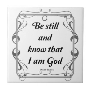 PSALM 46-10 CERAMIC TILE