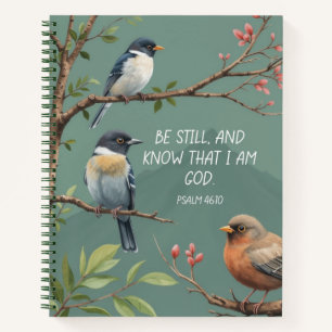 Psalm 46:10 Christian Bible Verse Image  Notebook