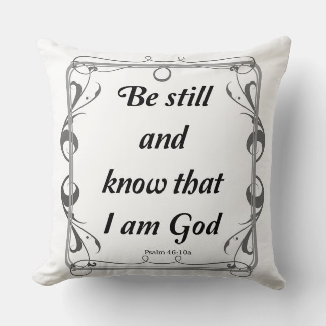PSALM 46-10 CUSHION (Front)