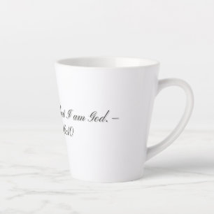 Psalm 46:10, Gift Latte Mug