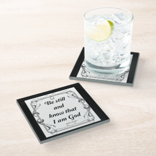 PSALM 46-10 GLASS COASTER