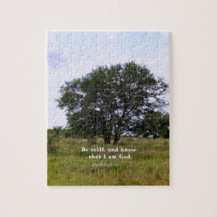 Psalm 46:10 Inspirational Bible Quote Jigsaw Puzzle