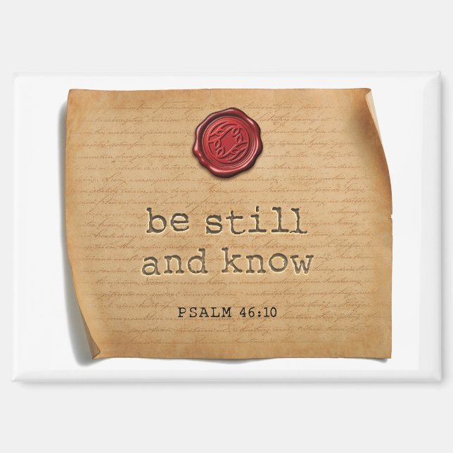 Psalm 46:10 Kitchen Magnet Home Accent (Front)