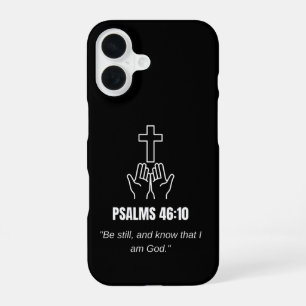 Psalm 46:10 KJV Bible Verse Scripture Minimalist iPhone 16 Case