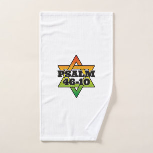 Psalm 46-10 - Passport Holder Bath Towel Set