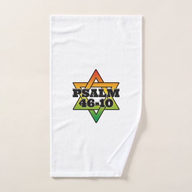 Psalm 46-10 - Passport Holder Bath Towel Set (Hand Towel)