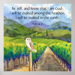 Psalm 46:10 poster
