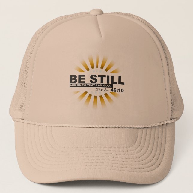 Psalm 46:10 Trucker Hat (Front)