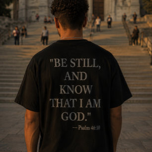 Psalm 46:10T-Shirt-Be Still And Know That I Am God T-Shirt