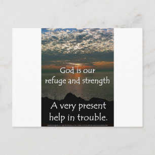 Psalm 46:1 - Beautiful Sunrise over Lake Michigan Postcard