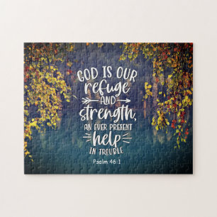Psalm 46:1 God is our Refuge and Strength Jigsaw Puzzle