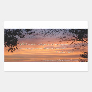 Psalm 46:1 God is our refuge & strength... Rectangular Sticker