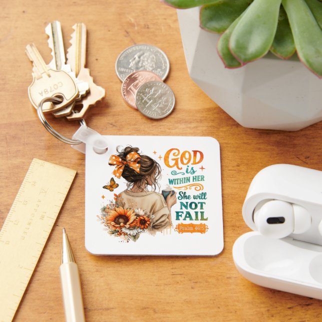 Psalm 46:5...  key ring (Desk)