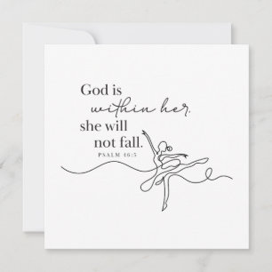 PSALM 46:5 - Personalised Note Card