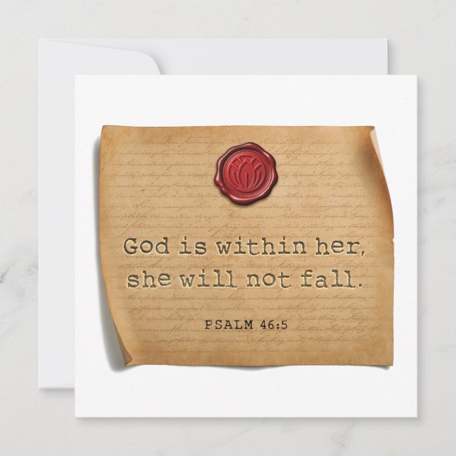 PSALM 46:5 - Personalised Notecard (Front)