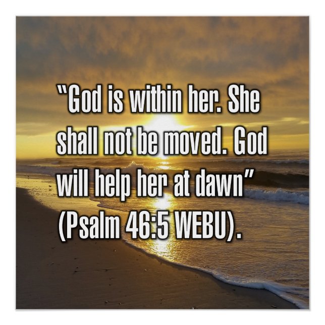 Psalm 46:5 WEBU Poster (Front)
